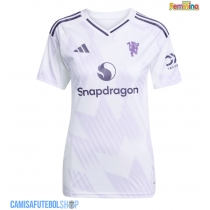 Camisa de time de futebol Manchester United Mason Mount #7 Replicas 2º Equipamento Feminina 2025-26 Manga Curta